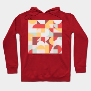 Mid Century Shapes N.10 / Retro Summer Evening Hoodie